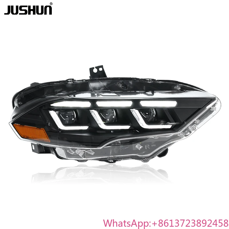 

Фара в сборе JUSHUN оптом от производителя для Ford Mustang 2018-2022: модифицированная светодиодная фара для обновления