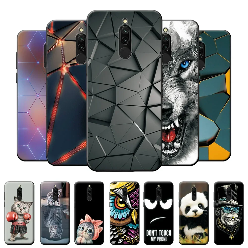 Case For Redmi 8 Case Redmi 8A Matte Cover on Xiaomi Redmi 8 8A TPU Phone Case For Redmi8 Shockproof Soft Silicone Bumper Coque