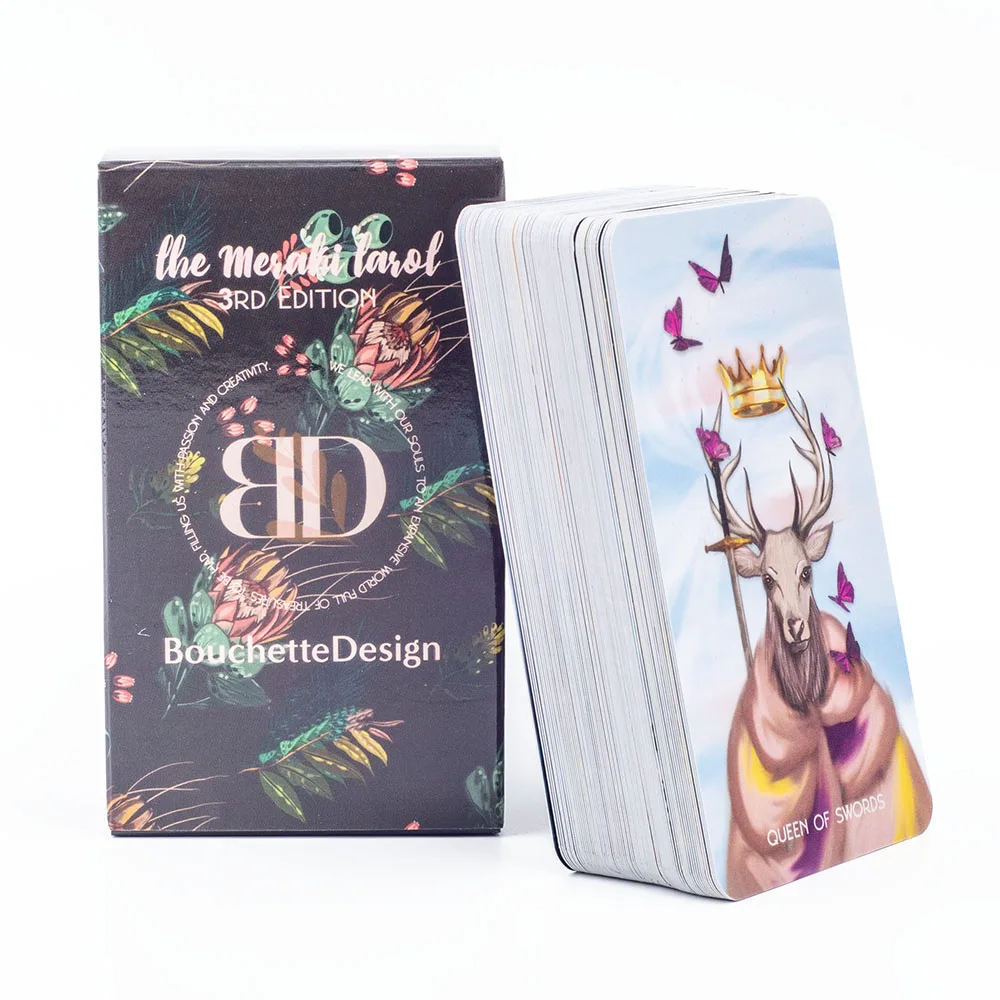 The Mesahi Tarot 3rd Edition 79 Card Deck Bouchette Design  Precognition & Divinatio for Family Friend Party Game Board Games