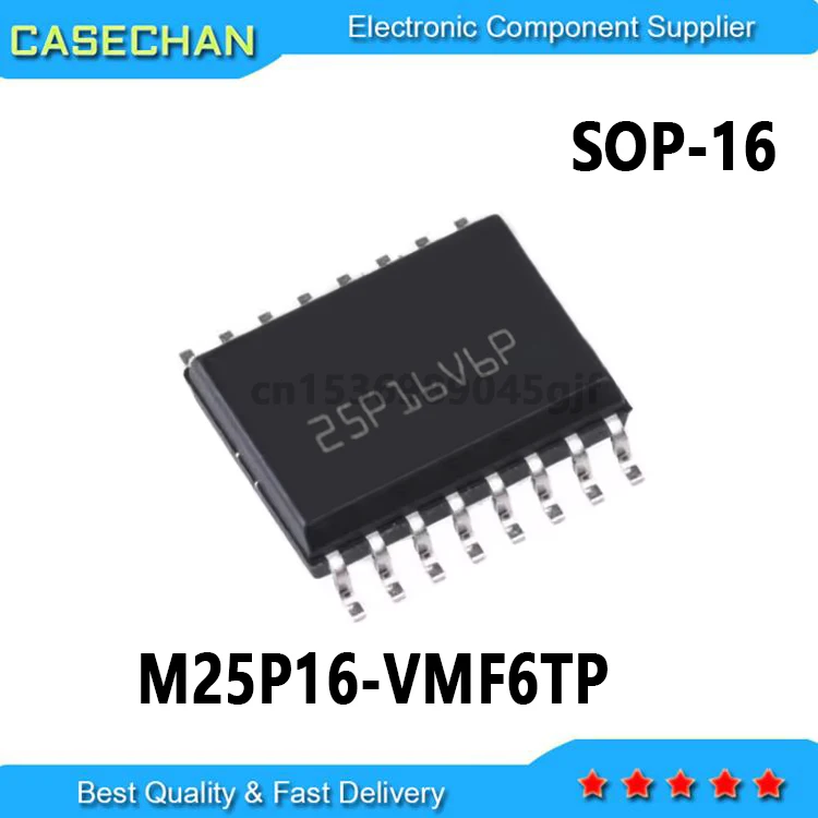 1PCS M25P16-VMF6TP 25P16V6P 25P16 16Mbit SOP16 2M