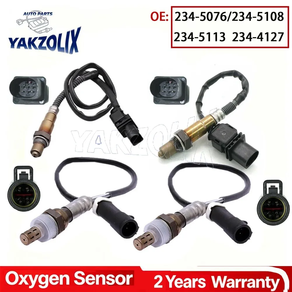 

4Pcs For Ford E-150 E-250 E-350 F-150 2009 - 2014 Upstream Downstream Oxygen O2 Sensor 234-5076 / 234-5108 234-5113 234-4127