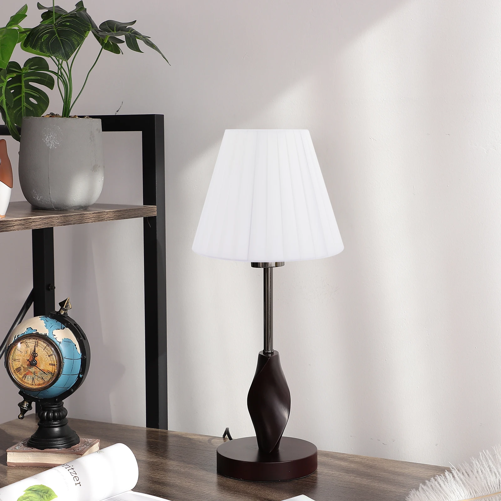 مطوي الظل E27 غطاء الطاولة ظلال الضوء الزخرفية لمكتب المنزل مكتب غرفة نوم دراسة استخدام مصباح ظلال الجدول غطاء مصباح