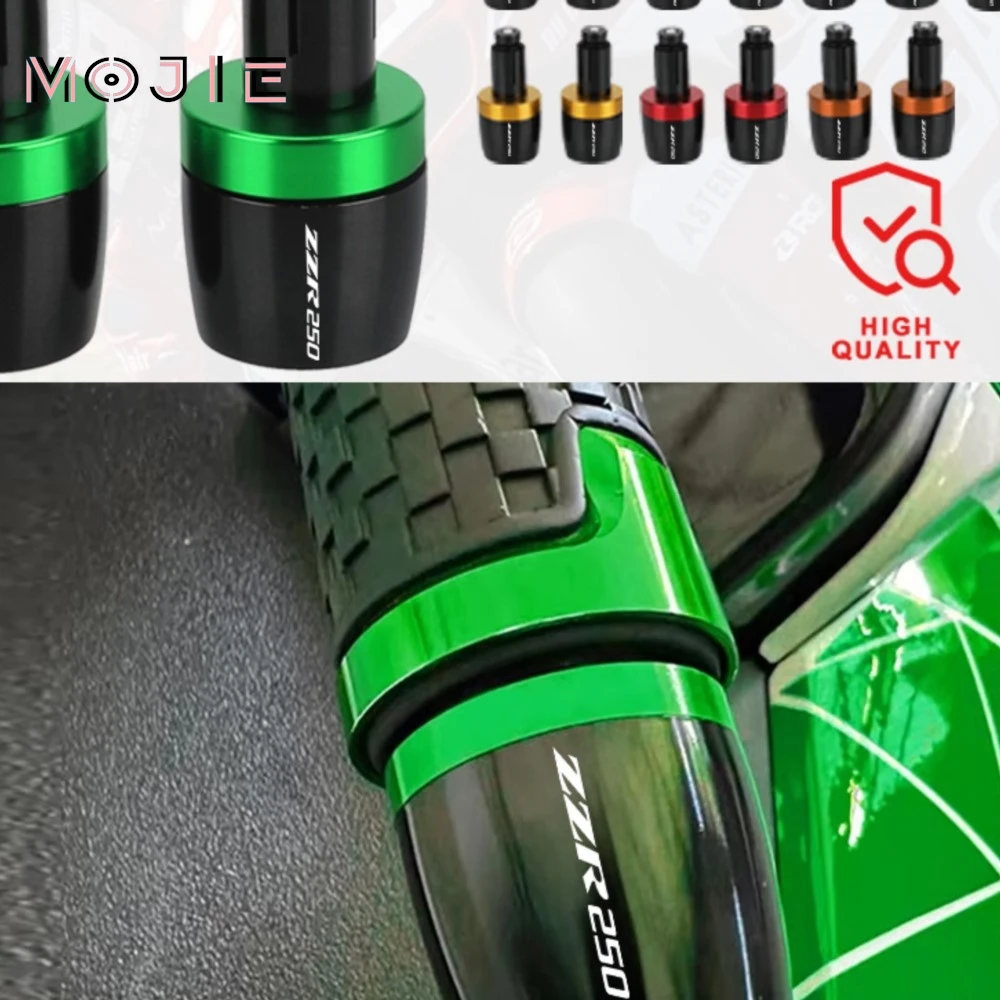 

For KAWASAKI ZZR250 1983-2007 ZZR 250 2006 2005 2004 2003 2002 2001 Motorcycle 7/8"22MM Handlebar Grips Handle Bar Cap End Plugs