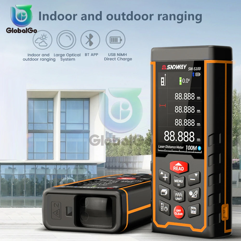 

Laser Distance Meter Digital Rangefinder Mini Laser Tape Measure Range Finder Measurement Tool 50m/70m/100m/80m/120m