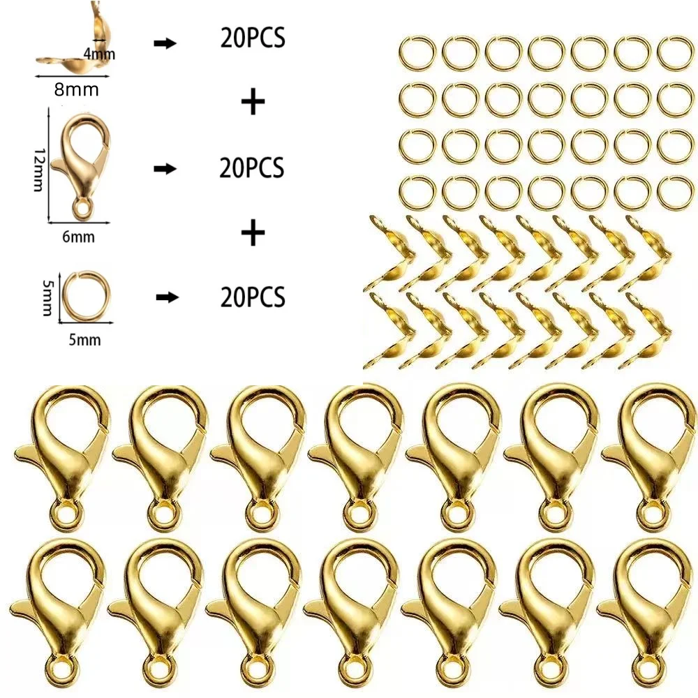 5/10/60/100pcs 9 12 14mm Zinc Alloy Lobster Clasps Multi Sizes for DIY Handmade Jewelry Necklace Bracelet Making Accessories image 6