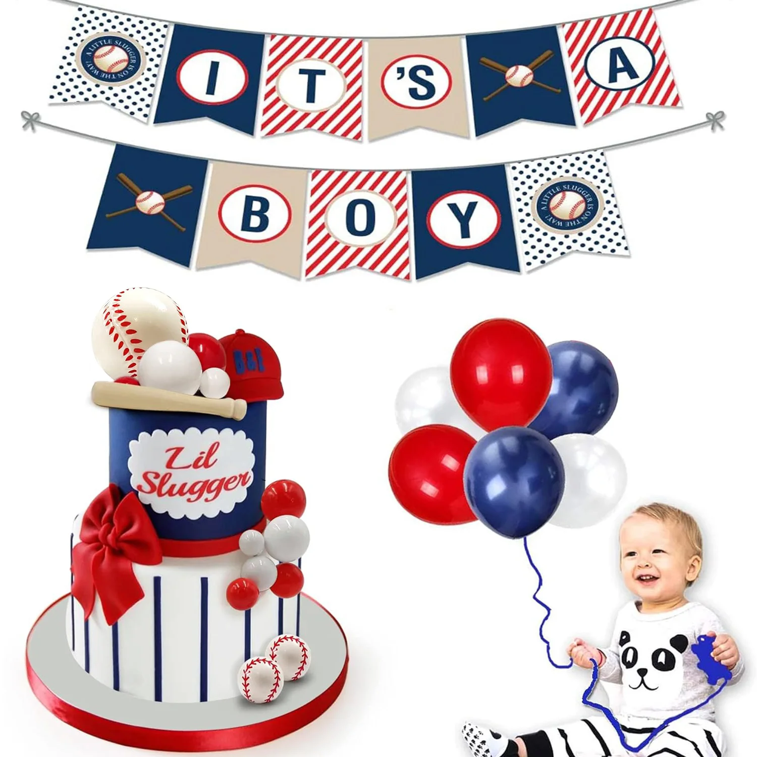 Baseball Kuchen Topper Sport Thema Party Dekoration Lieferungen Baseball Sport Thema Kuchen Dekorationen – Detail 3