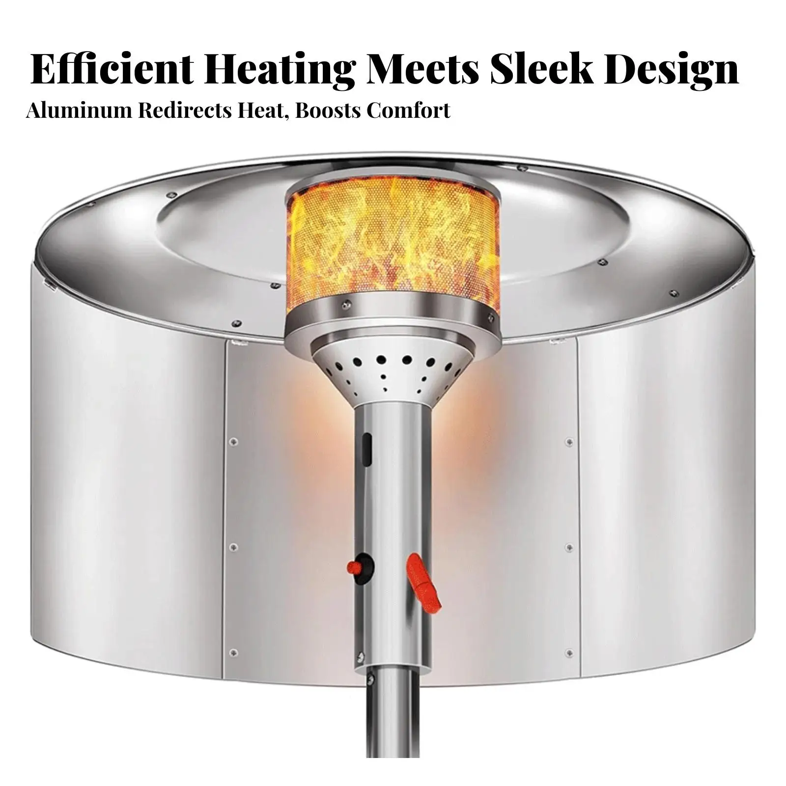 Heater Reflector Shield for Outdoor Patio Heater Aluminum Heat Deflector Accessory