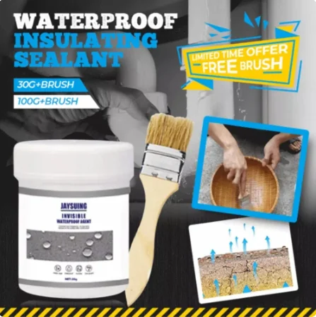 30/100g Waterproof Sealant Agent Transparent Glue Toilet Anti-Leak Nano Glue Roof Broken Agent Sealant Leak-trapping Repair Glue