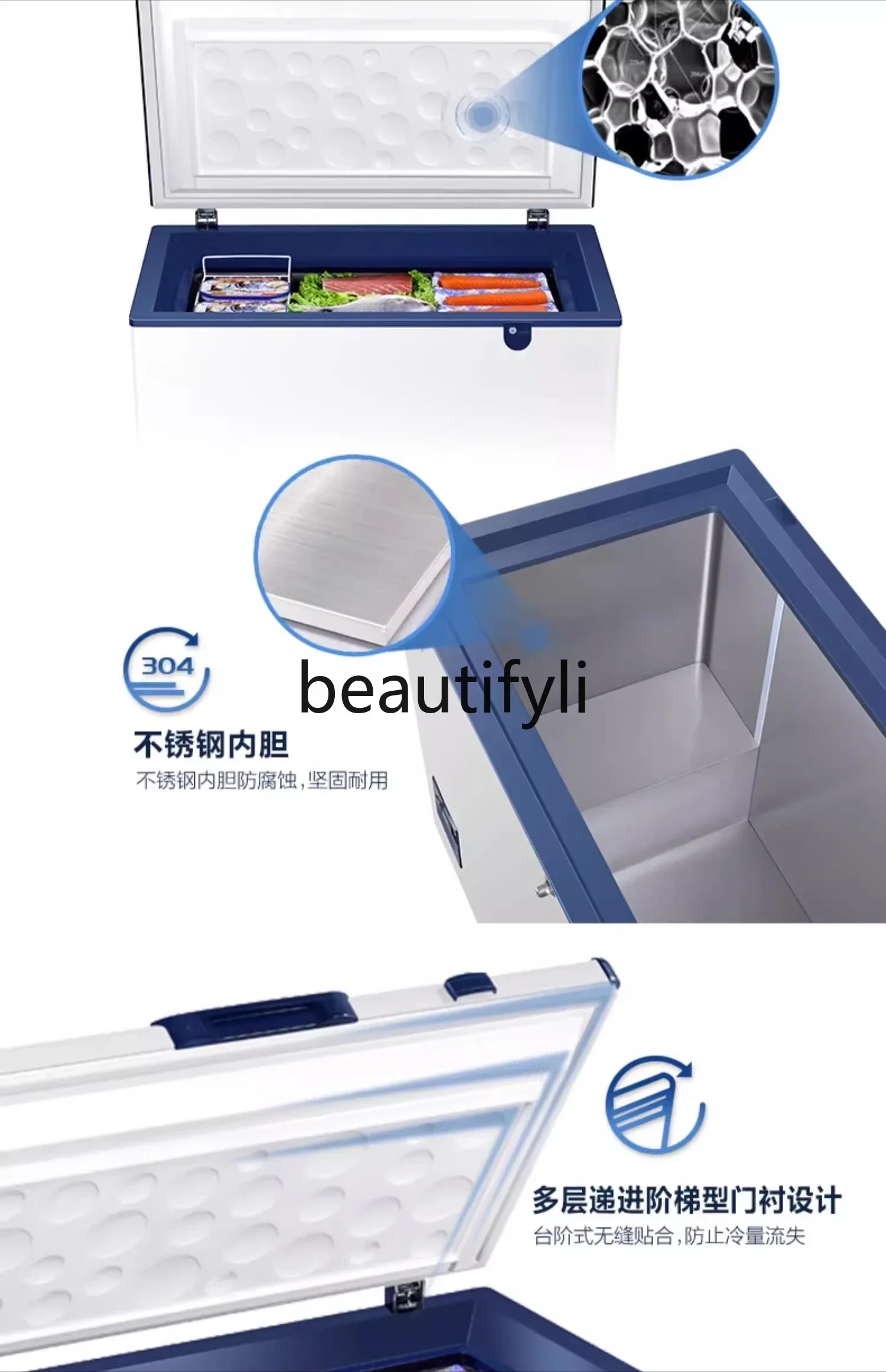 ตู้แช่แข็งอุณหภูมิต่ำมาก แบบเชิงพาณิชย์ อุณหภูมิลบ 65/70 องศา ความจุ 151/321 ลิตร