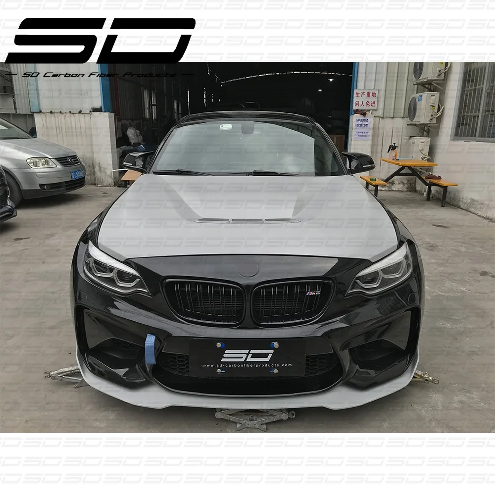 CS Style Front Lip Body Kit All Car Accessories For  B M W M2 M2C Dry Carbon Fiber