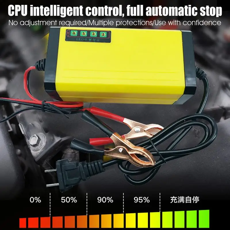 Battery Charger For Car 12 Volt Battery Charger 12 Volt Battery Charger For Car Truck Motorcycle Lawn Mower Boat Atv