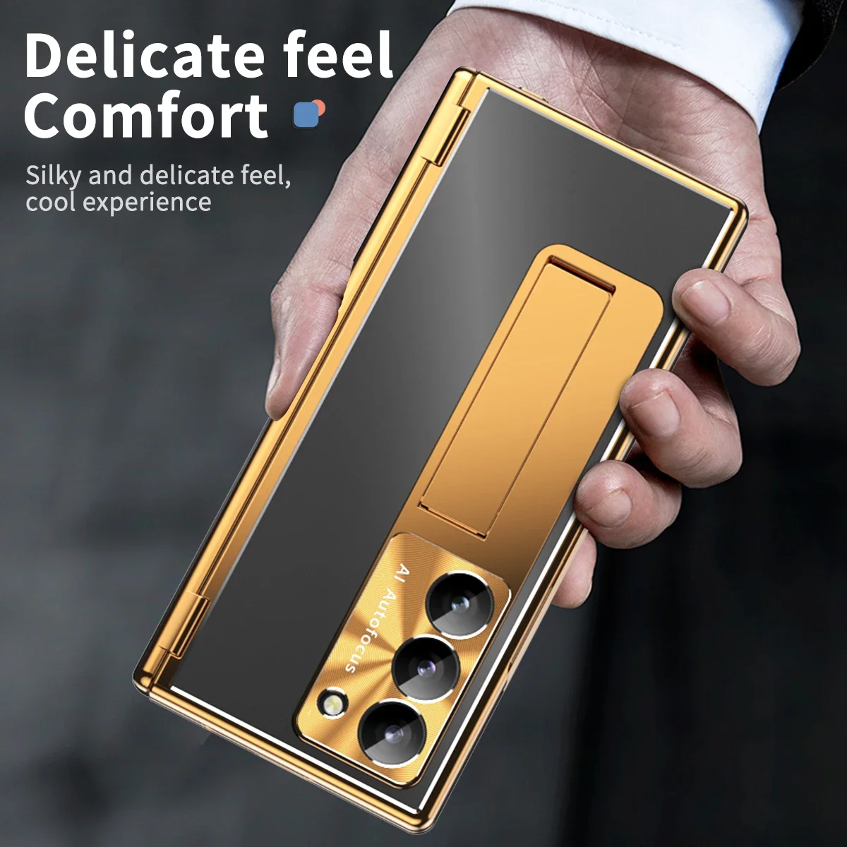 Metal Aluminum Alloy Case For Samsung Galaxy Z Fold 6 5 4 3 With Touch Pen Leather Full Protector Glass Film Stand Folding Cover