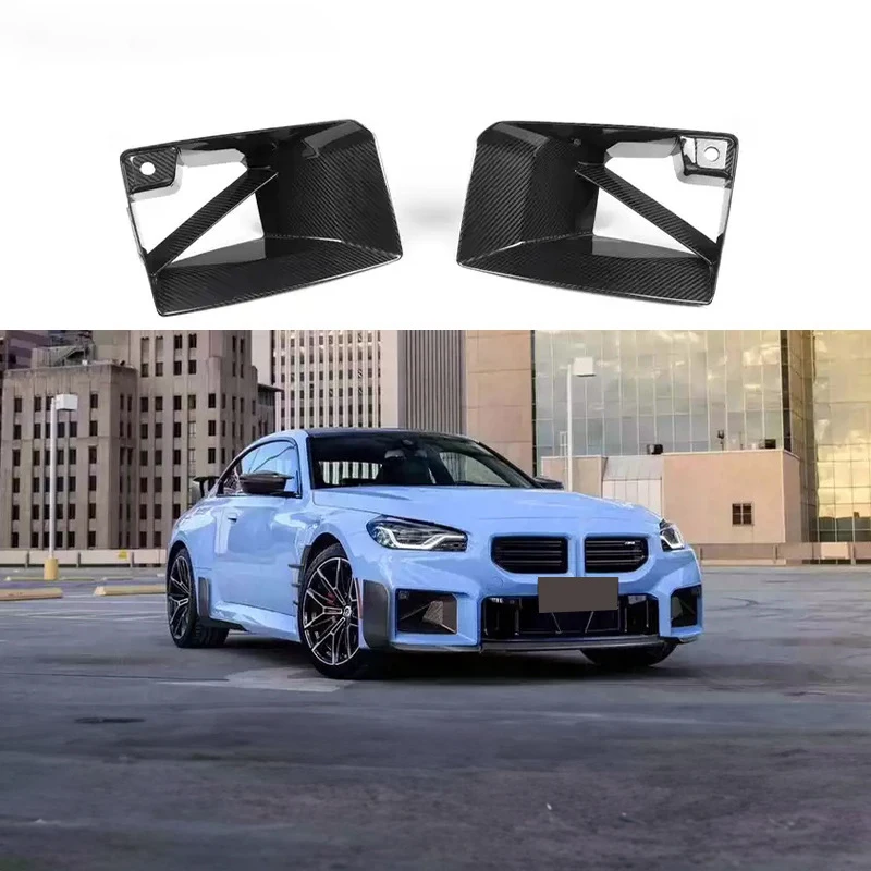 

M2 G87 Dry Carbon Fiber Fibre Front Bumper Vents Fog Light Surround For M2 G87 2023