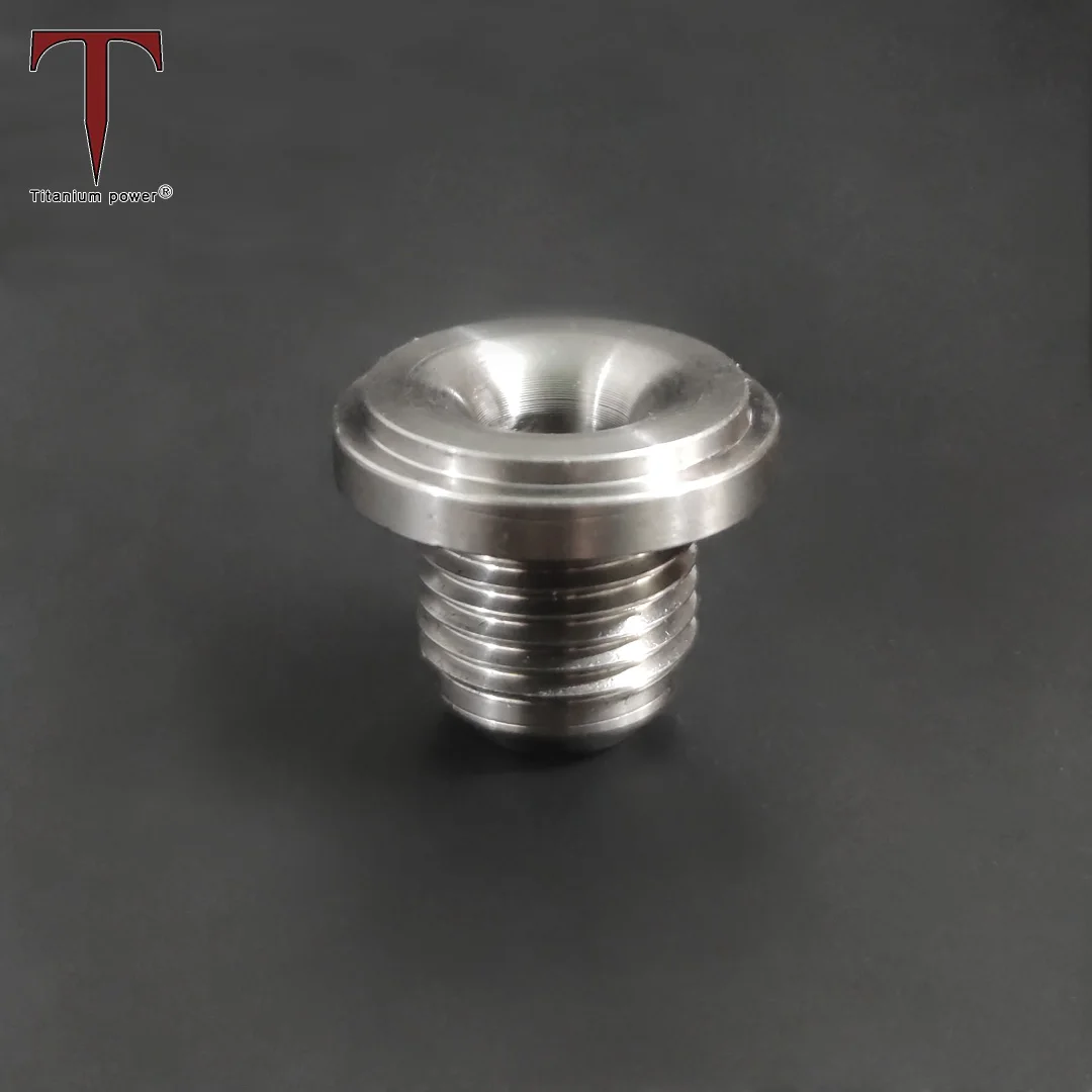 Tanium 4/6/8/10/12/16/20AN Male Weld Bung Titanium Oil Cooler Bung Thread Plug Fittings for Cars
