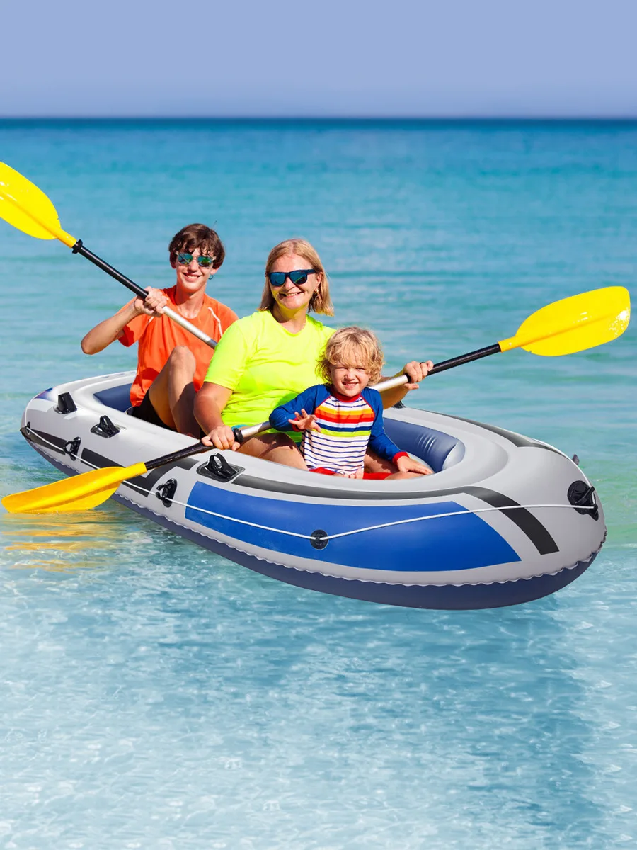 Hot Selling Stock 1/2/3/4 Persons Thick PVCinflatable Boat  air Boat  Inflatable Fishing Boat for Outdoor Adventurespromote sale