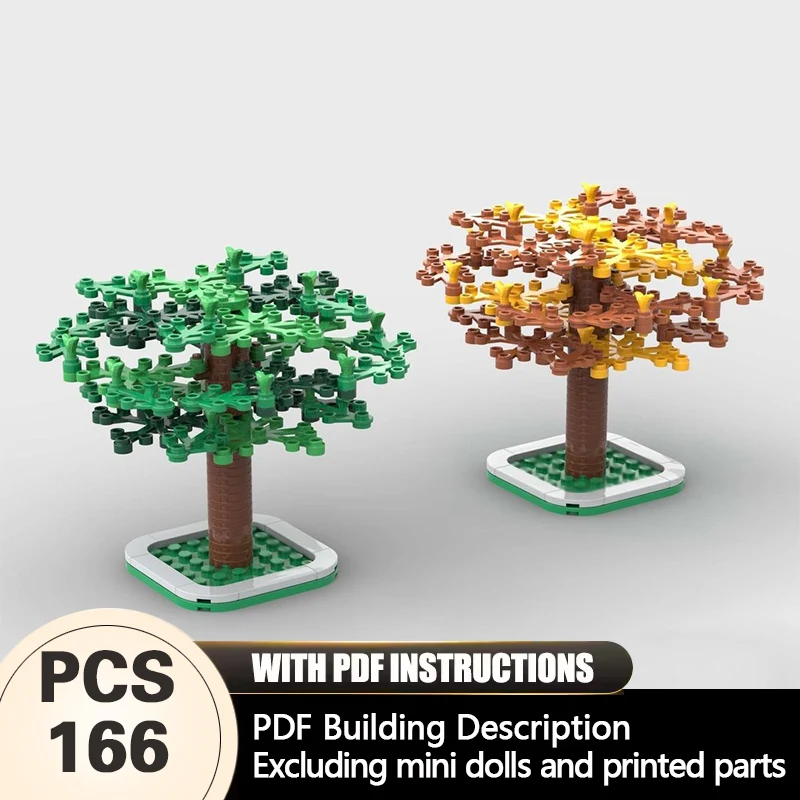 

Creators Plant Series Model MOC Building Bricks Middle Trees Modular Technology Gifts Holiday Assemble Children Toys Suit