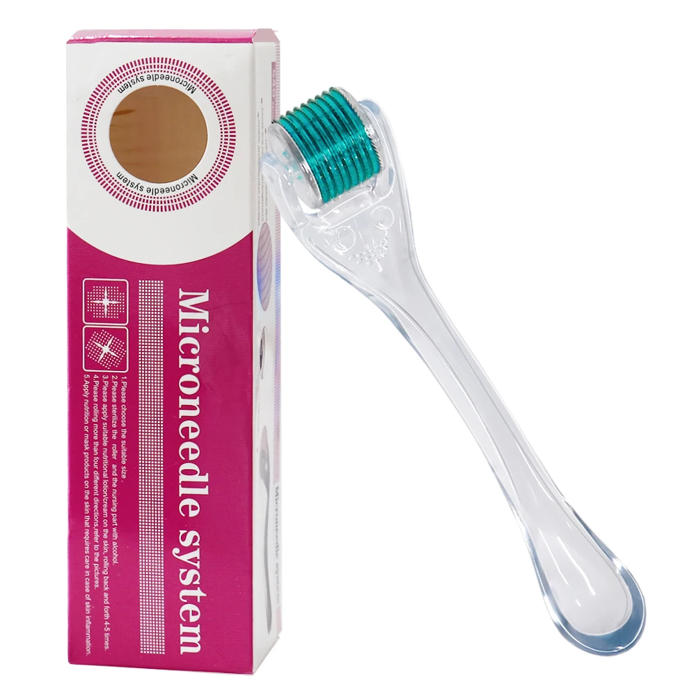 المهنية 540 التيتانيوم بكرة وجه لإعادة نمو الشعر العناية بالبشرة تقليل ندبة حب الشباب تمتد علامة ديرما الأسطوانة النساء والرجال #1