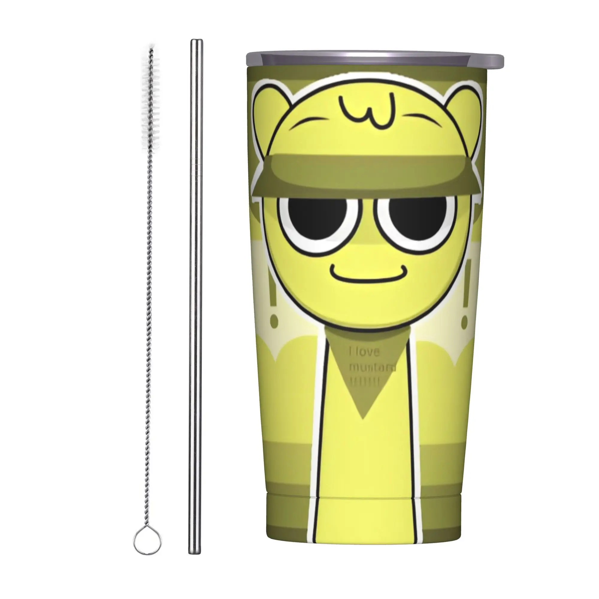 Sprunki Cartoon Anime Tumbler Vacuum Insulated  Thermal Cup Vacuum Flask Office Home Mugs Water Bottle