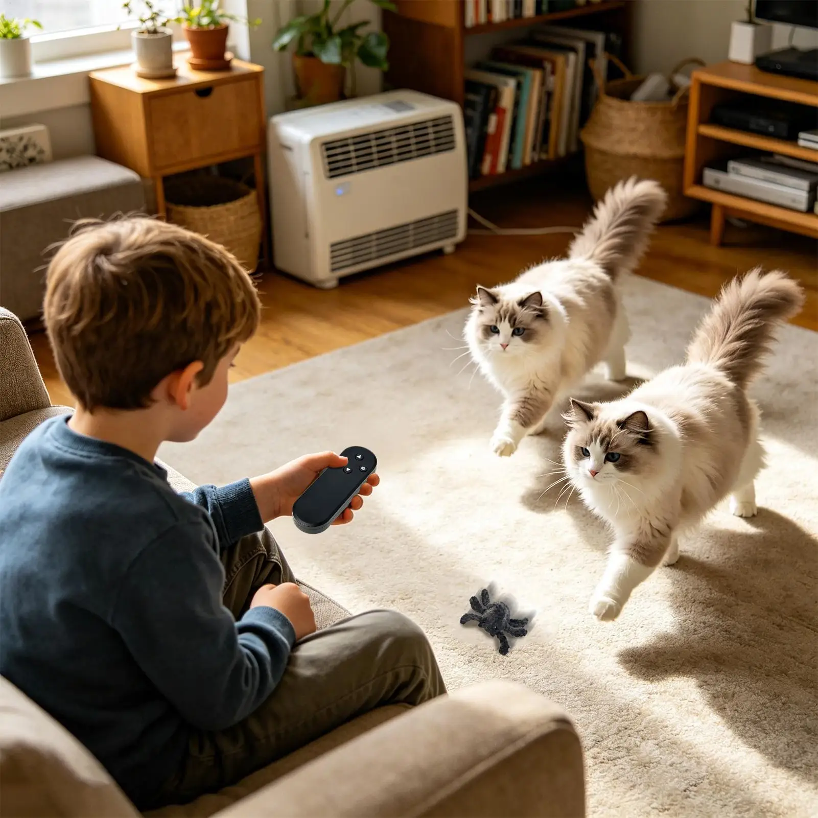 

Spider Toys Soft Rechargeable Realistic Animal With Lights Cool Kids Toys For Parent-Child Interaction Game Home Indoor Outdoor