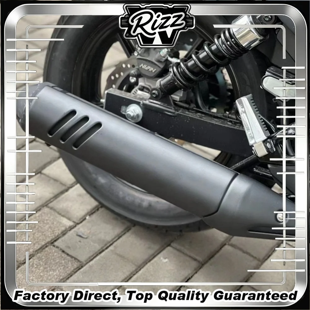 FOR HAOJUE TR300 Heat Insulation Guard Plate for Retro Cruisers Integrated Full-Wrap Muffler Protective Cover Direct Mount