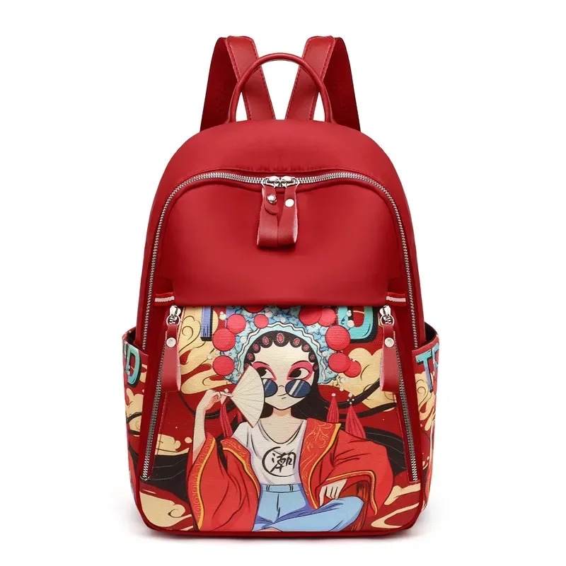 Bolso de hombro de tela Oxford impermeable, Bolsa Escolar de empalme de literatura y arte personalizada, gran oferta, Facebook, China, Chic, 2024