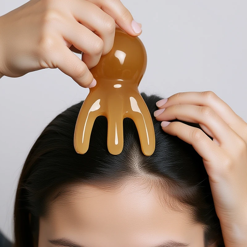 

2 шт., смоляная расческа-осьминог, массажер для головы, меридиан, соскабливание, массаж головы, иглоукалывание, спа, домашний инструмент для терапии здоровья тела