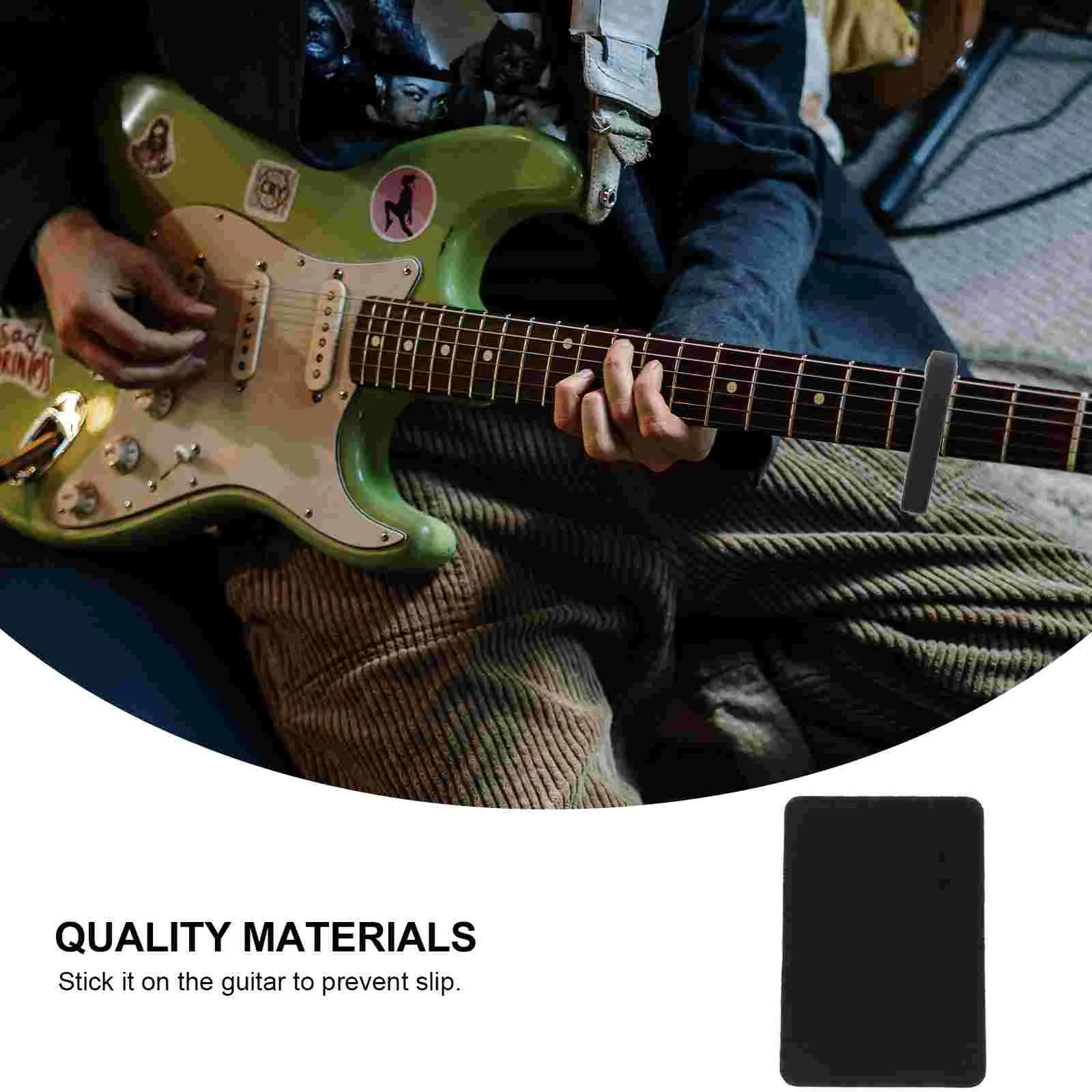 Non-slip Mat Instruments Musical Practice Double-sided Adhesive Anti-skid Pad Rough Cowhide Fixed Cattlehide Pipa for Erhu