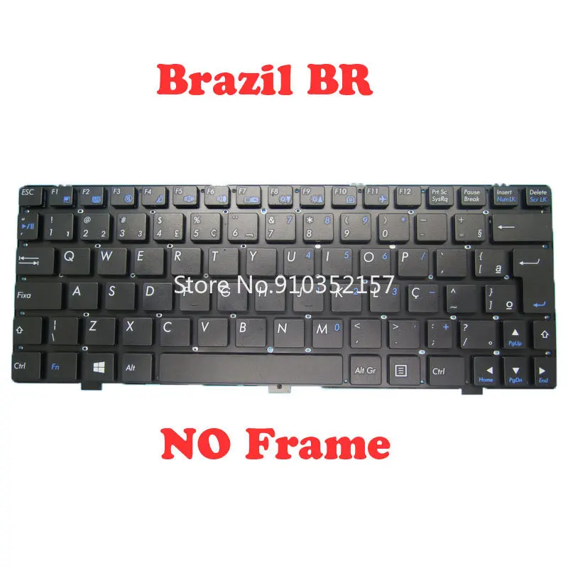 

BR Brazil Keyboard For CLEVO M1110Q MP-08J68PA-4303W 6-80-M1110-335-1 6-79-M110000K-330-B MP-08J68PA-4303W 6-80-W3100-330-1