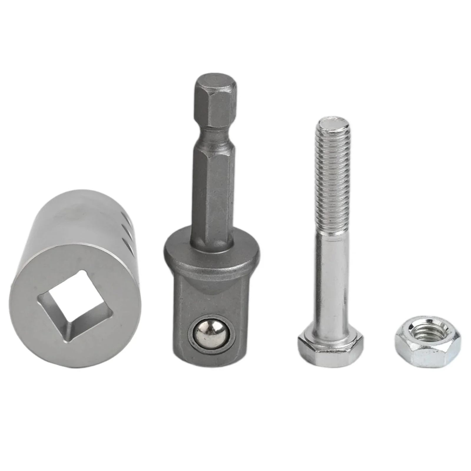 

Electric Drill Accessory 1 2 Inch Stainless Steel Adapter High-Grade Material Versatile Compatibility Wear Resistant Design