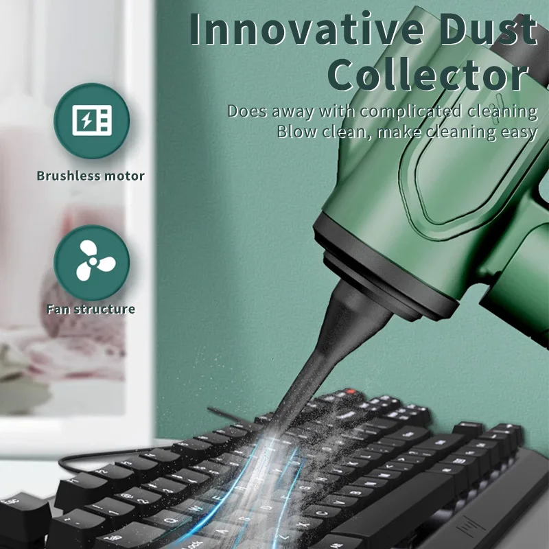 Mamidw 3 In 1 Integrated Suction And Blowing Vacuum Combination Vacuum Cleaner USB Charging Small Car Household Vacuum Cleaner