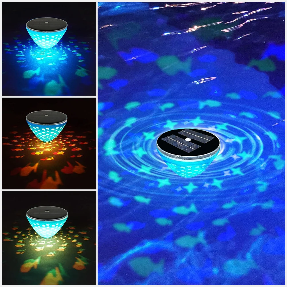Floating Solar Pool Lights Waterproof Pool Lights With Rgb Color Changing 5 Lighting Modes Pond Lamp For Swimming Pool