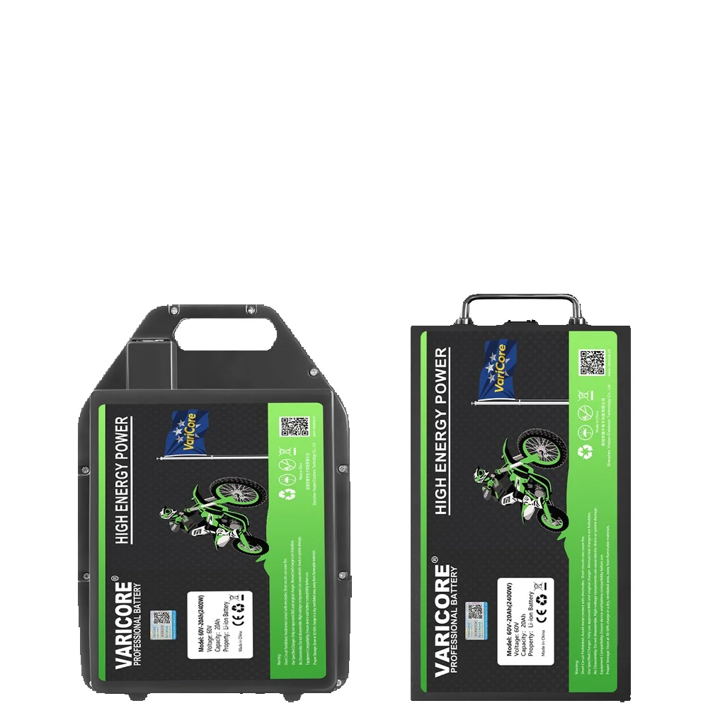 Waterdichte Lithium-batterij VariCore 60V 20Ah 30Ah 16S 18650 met geïntegreerde BMS-beveiliging voor motoren 500W-2400W, hoge veiligheid - afbeelding 2