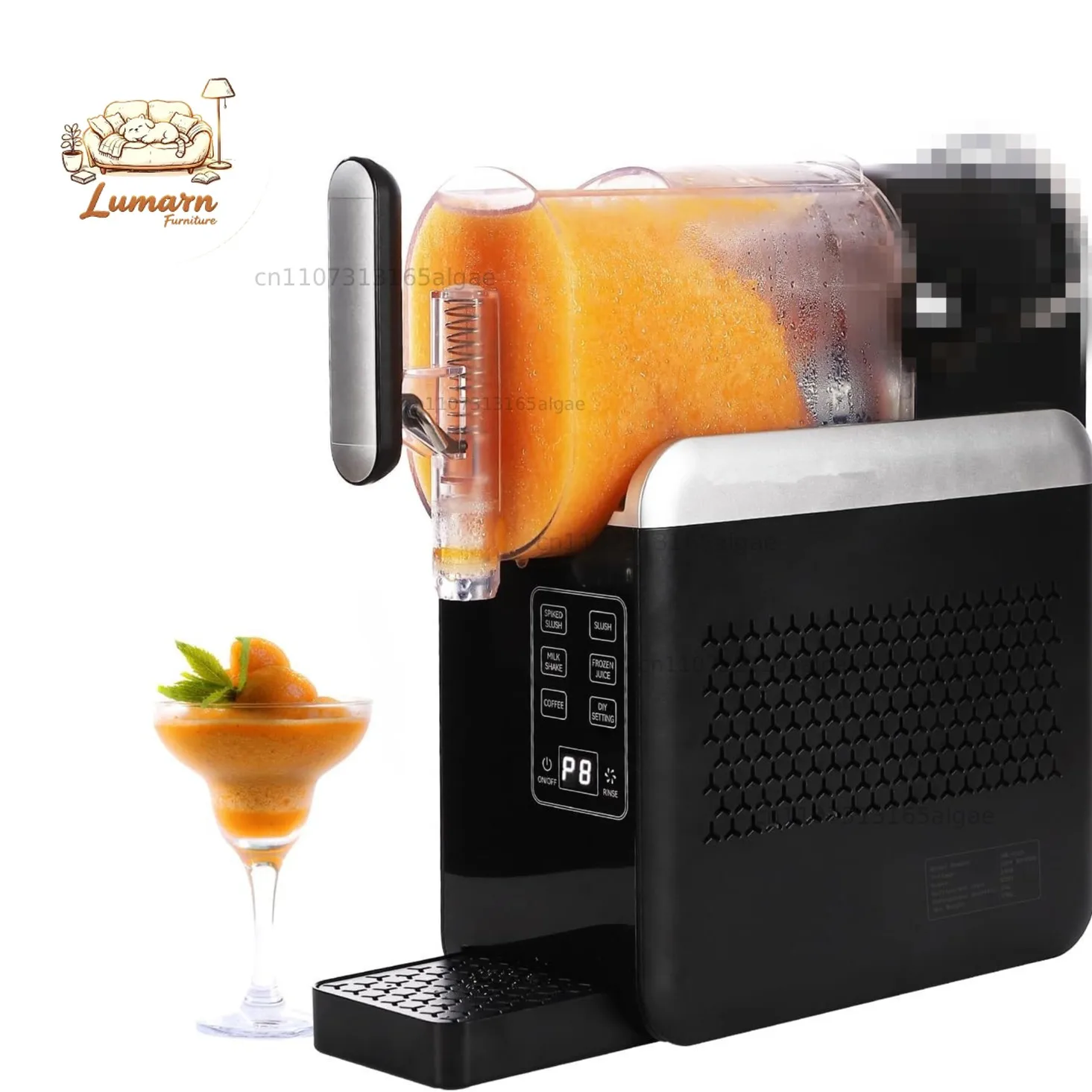 US Standard In-Stock 240W Snow Melting Machine 2.0L Snow Melting Machine Milkshake Touchscreen Countertop Smoot