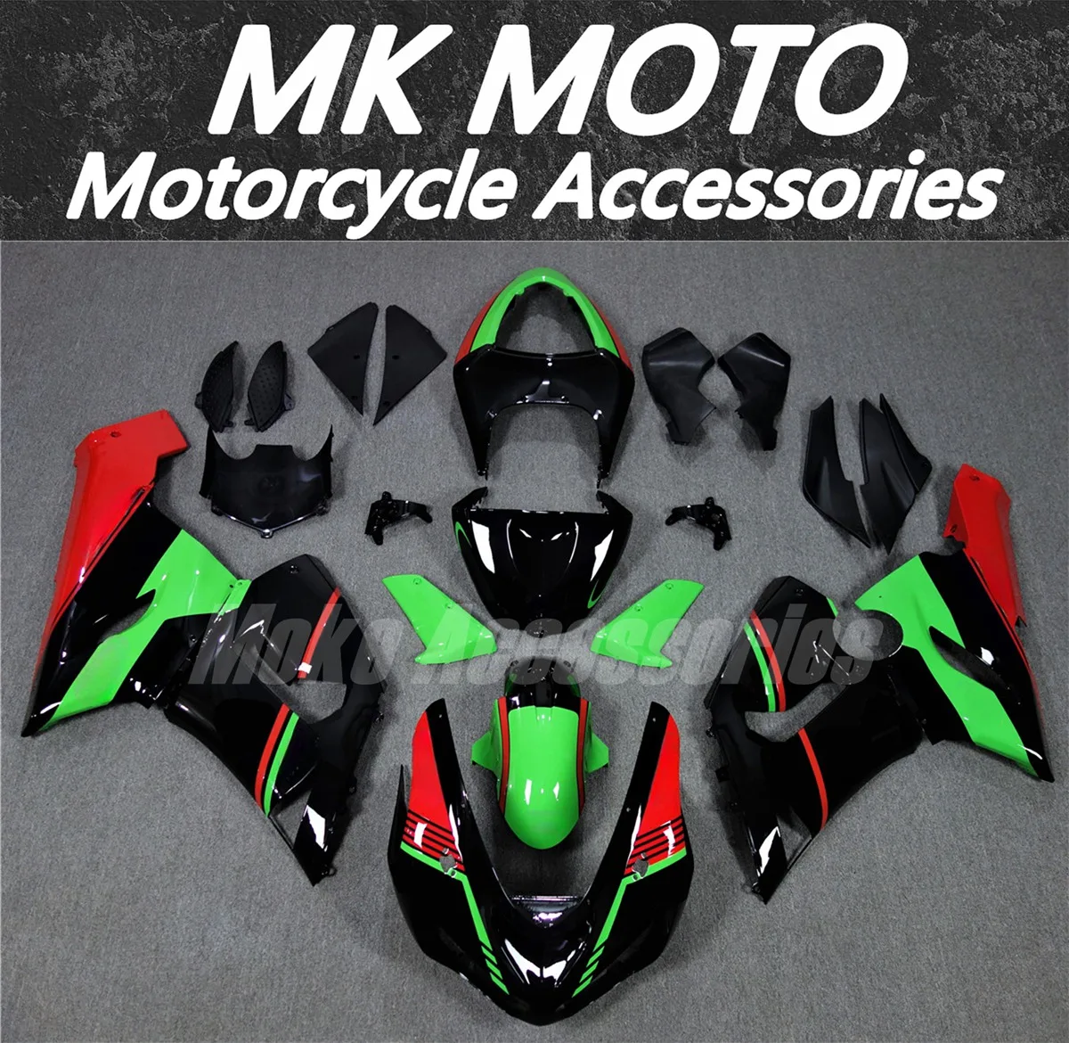 

Комплект обтекателей для мотоцикла, подходит для Φ 2005-2006 636 Ninja 05 06, комплект кузова черного, зеленого, красного цветов