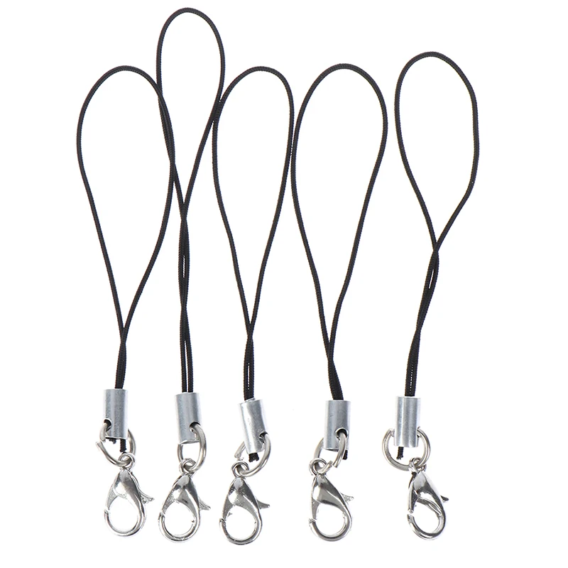 10pcs New Lasso Lanyard Rope Carabiner Rope Key Rings Hooks Mobile Phone Strap Pendant Keychain Bag Keychain