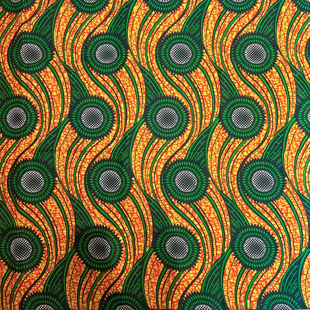 6 ياردة أنقرة الشمع النسيج 2025 جودة عالية قماش طباعة الشمع الأفريقي الأفريقي مضمون حقيقي الشمع الحقيقي