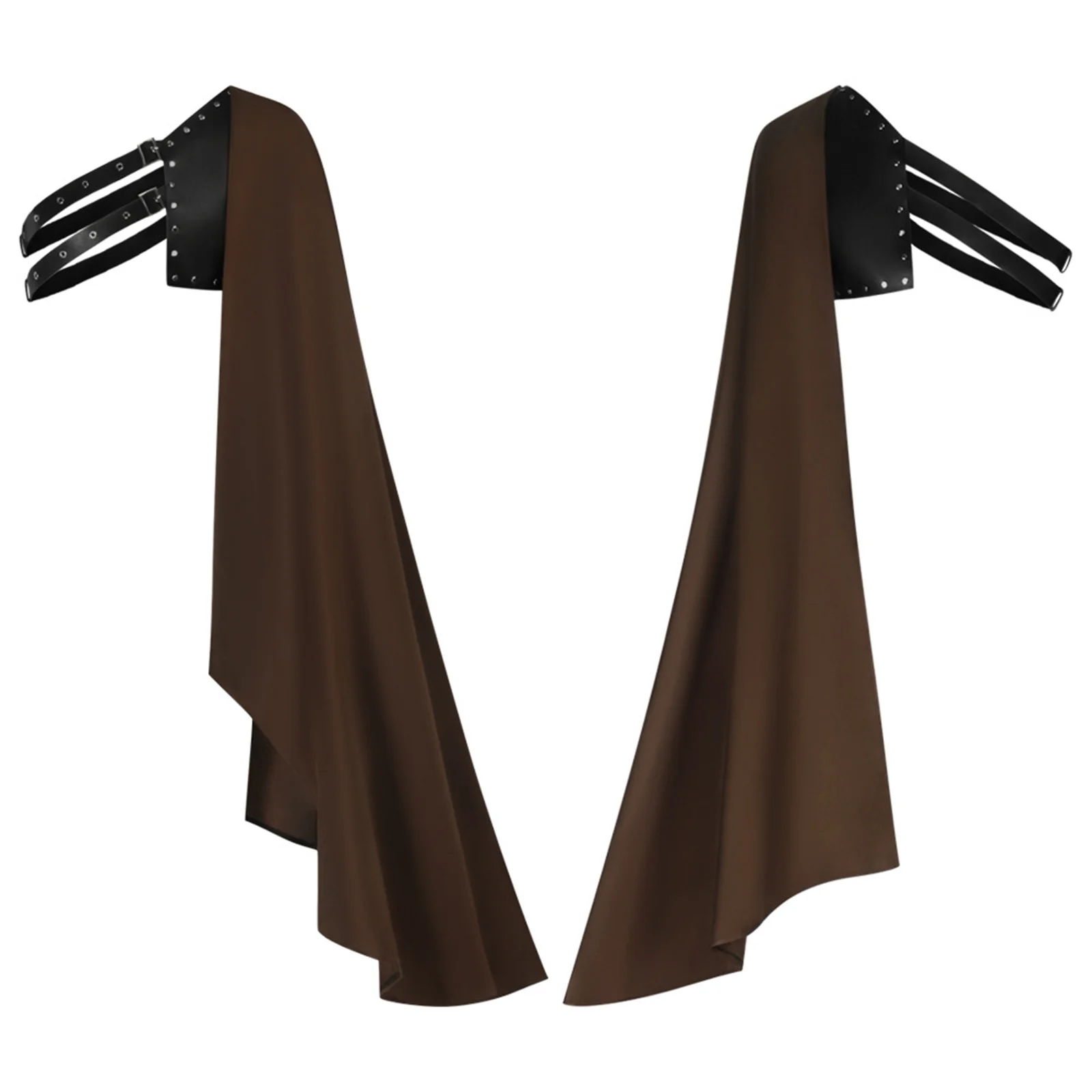 Cape médiévale demi-épaule pour hommes adultes, châle Steampunk de la Renaissance victorienne pour fête d'halloween