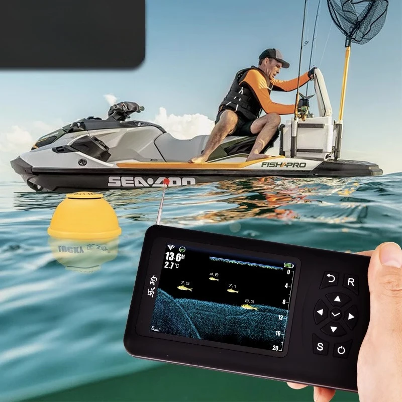 Visuelle High Definition Angeln Drahtlose Sonar Handy Unterwasser Neue Eis Angeln Luya Boot Angeln