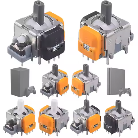 2pcs Gaming Handle Hall Rocker Game Controller Joystick Module Thumb Sticks Joystick Rocker Module for Switch Pro/PS4/PS5/Xbox