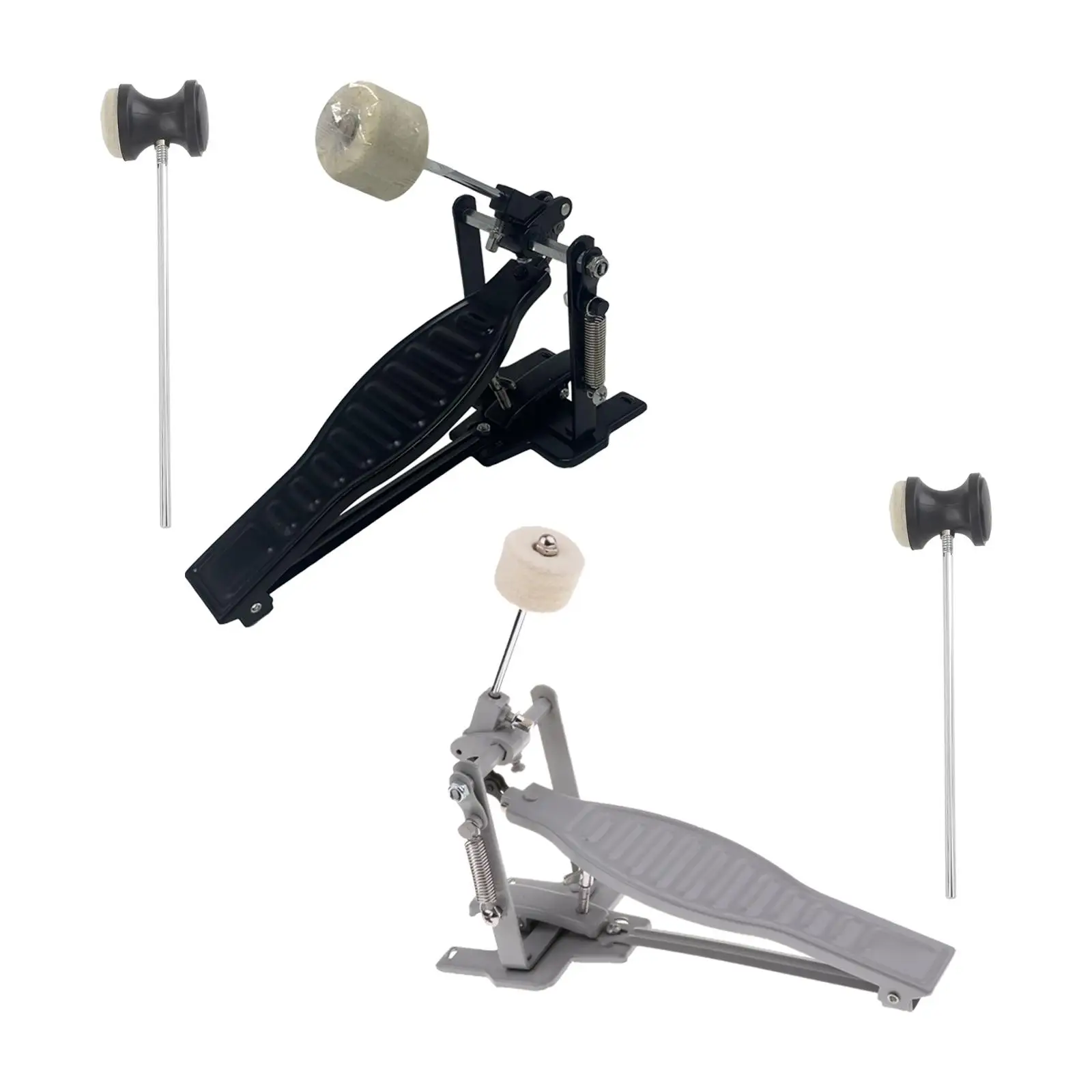 Versatile Aluminum Alloy Bass Drum Pedal with Chain Drive for Enhanced Playing Comfort