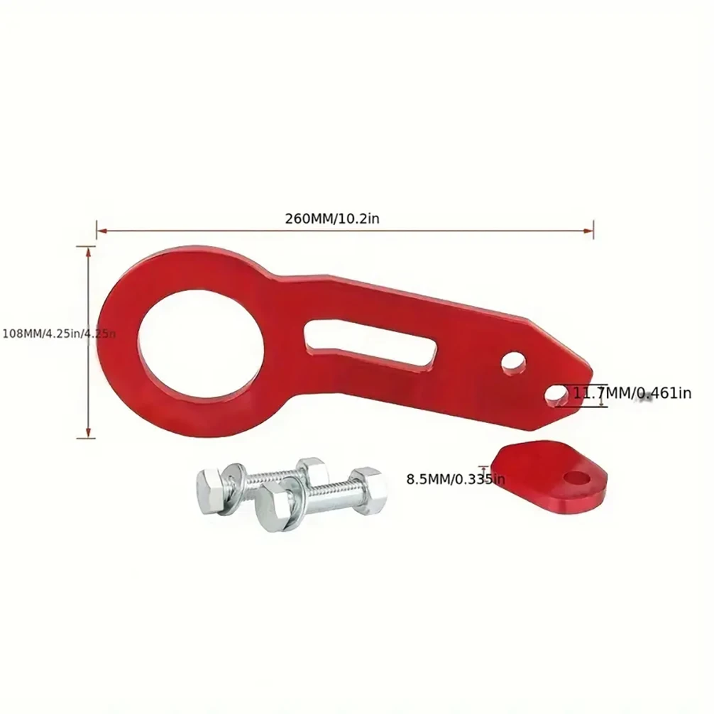 JDM racing BEN car modified rear towing hook aluminum alloy rear towing hook trailer tail hook