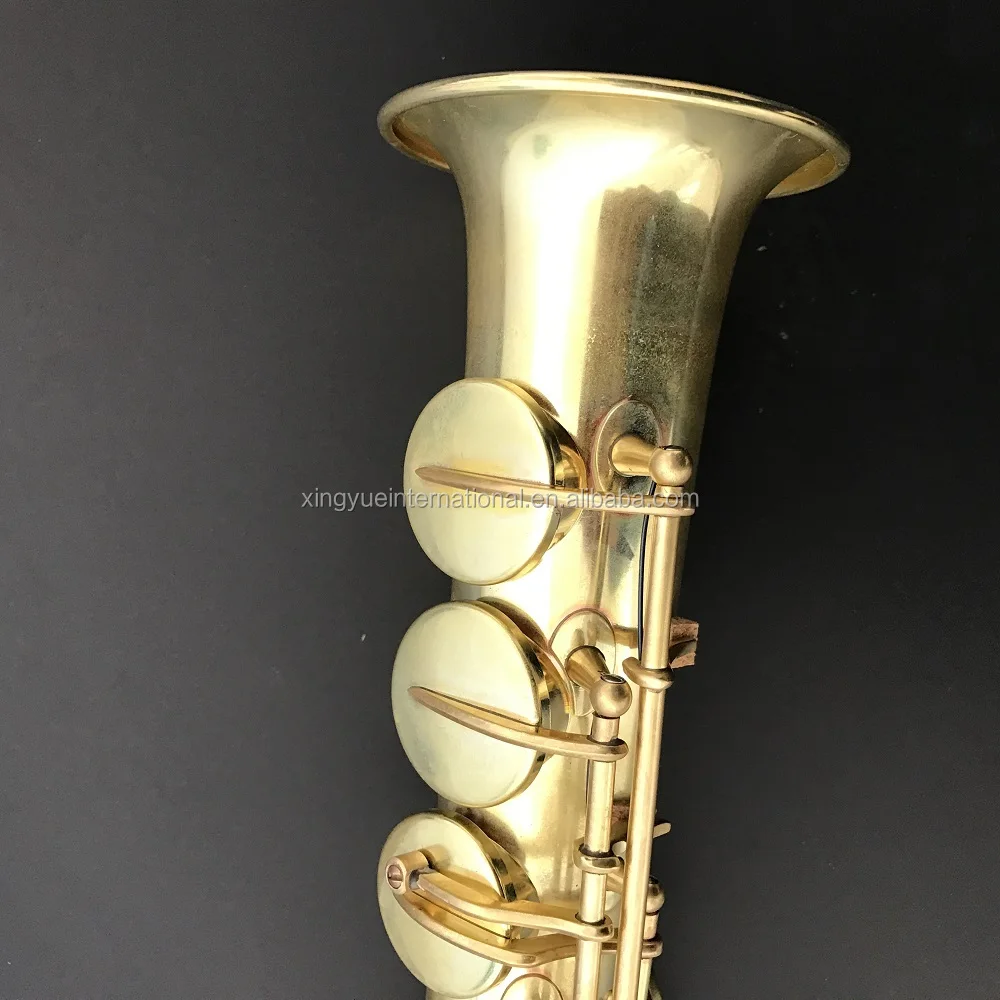Raw Brass Surface soprano Saxophone