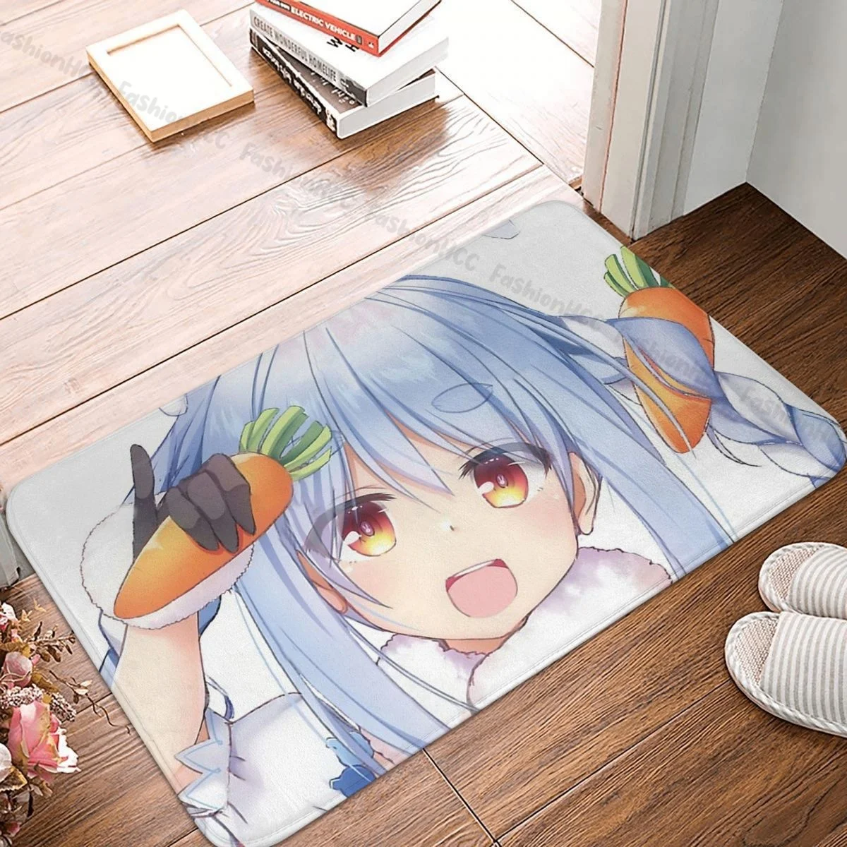 

Hololive Virtual Host Group Box Bedroom Mat Cute Usada Pekora Doormat Kitchen Carpet Outdoor Rug Home Decor