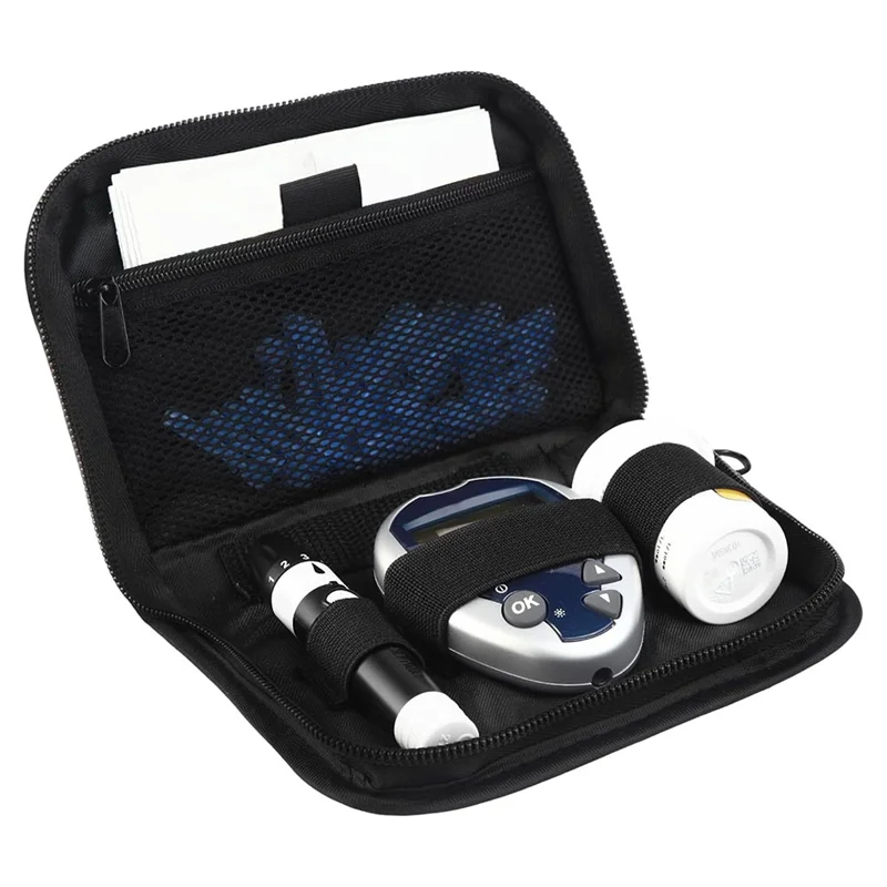 ELECT-Monitor Accessories Travel Pouch Storage Bag For One Touch Ultra 2 Blood Glucose Meter Holder Portable Pack