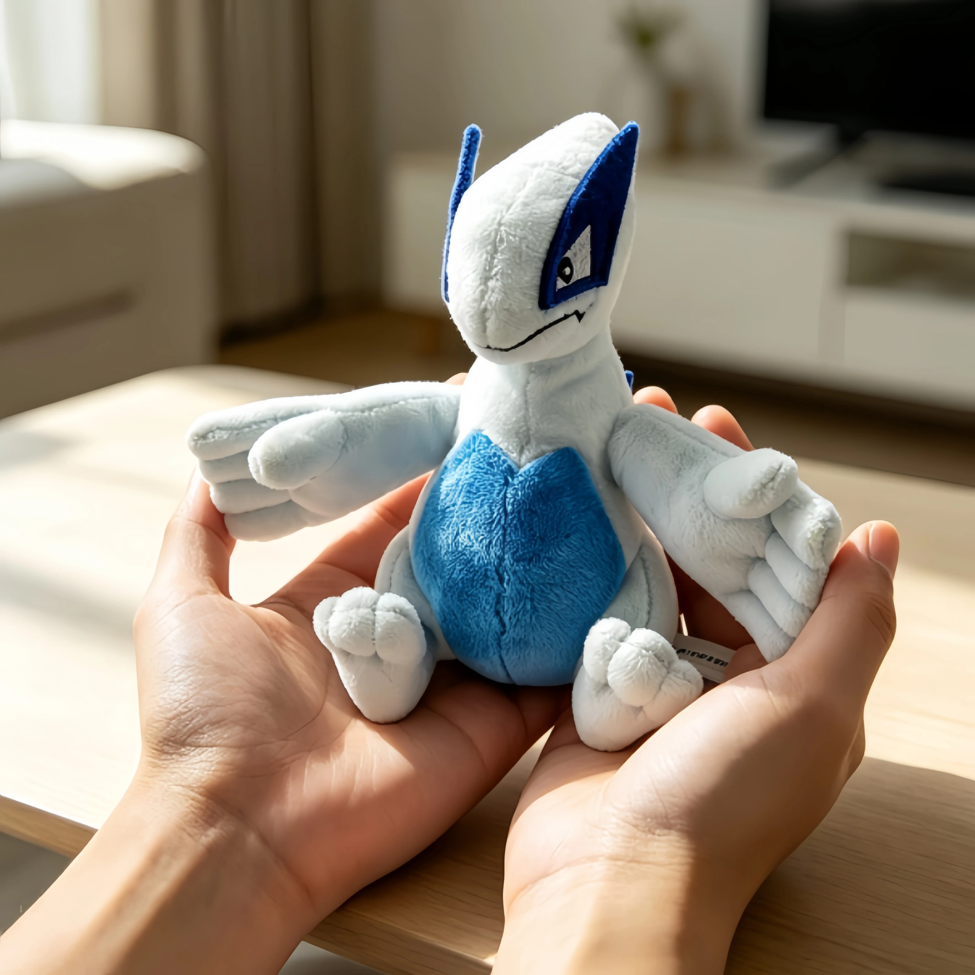 Peluche de Pokémon Lugia, Muñeco de Peluche Kawaii, Juguetes de Peluche de Anime, Squirtle, Bulbasaur, Charmander, Muñeco de Peluche de Lugia, Regalo de Cumpleaños