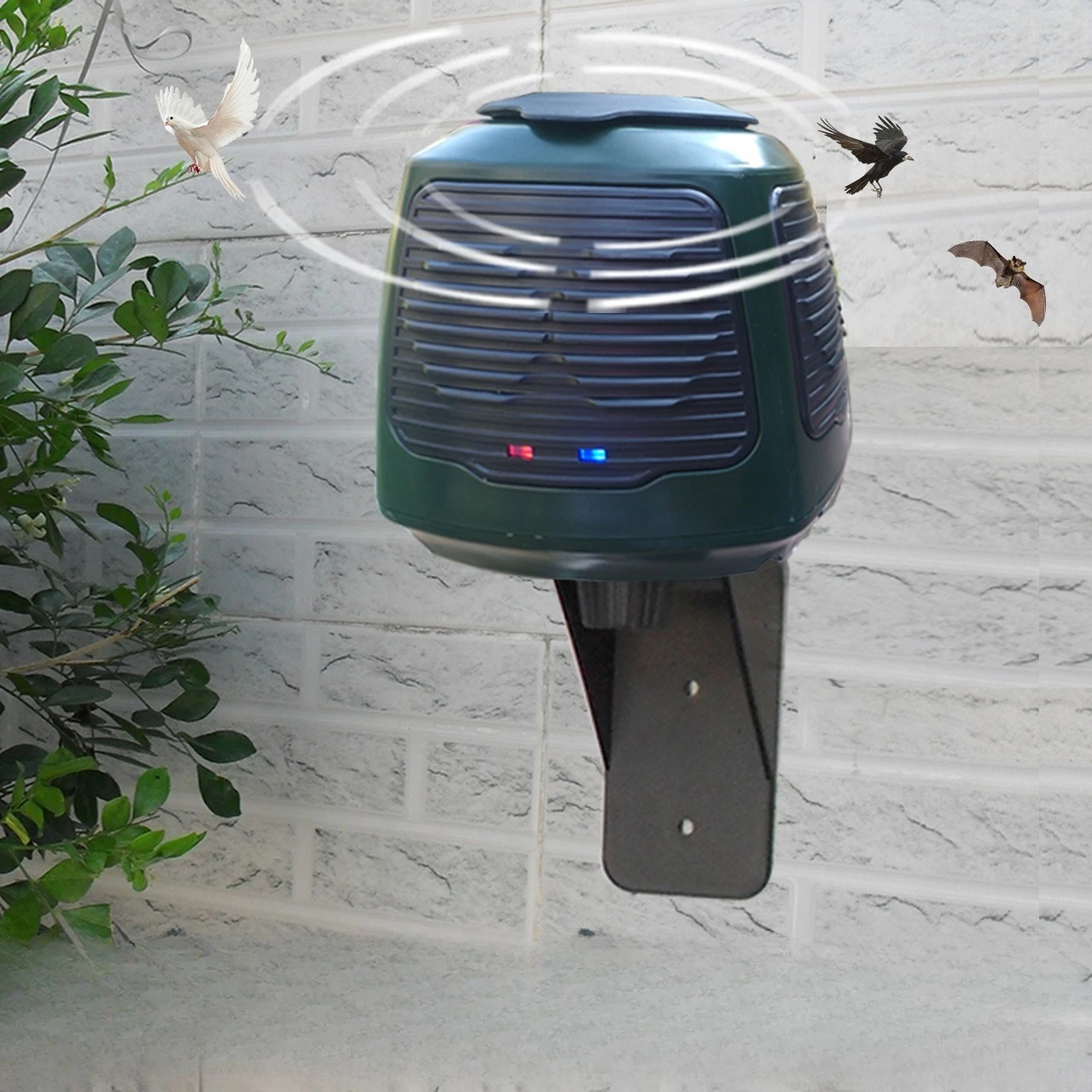2025 Bird repelling ultrasonic device for orchards - specially designed for outdoor use with solar power for bird repelling