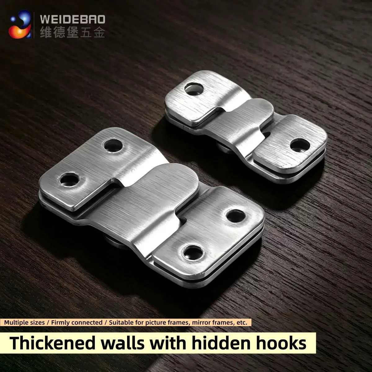 10PC Stainless steel hook, embedded installation bracket,furniture connector,wall photo frame hanger, display photo frame hanger