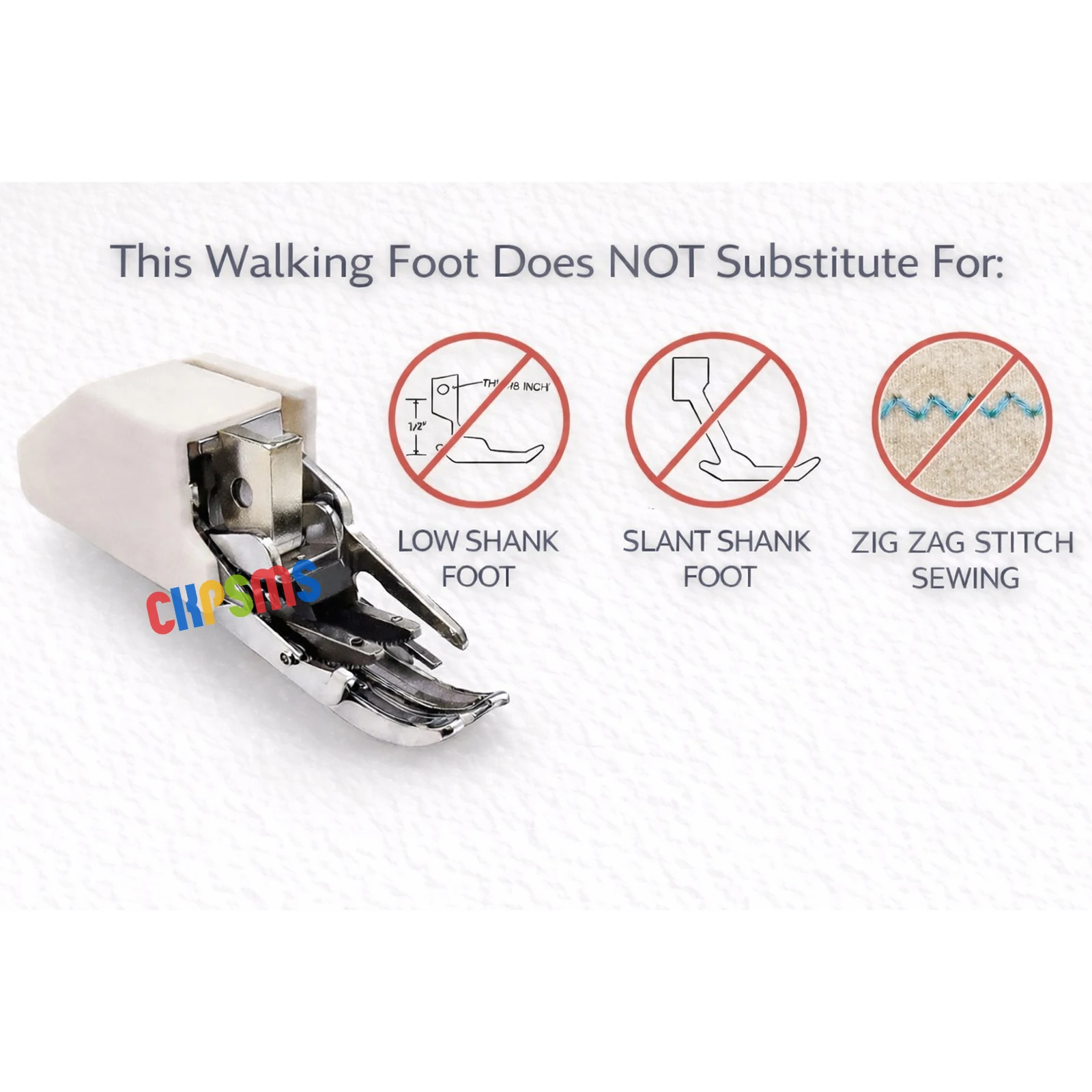 1PCS High Shank Walking Foot Compatible with JUKI TL-2010Q, TL-98E, TL-98Q, JANOME 1600P, HD9, Brother PQ1500S, PQ1600S,