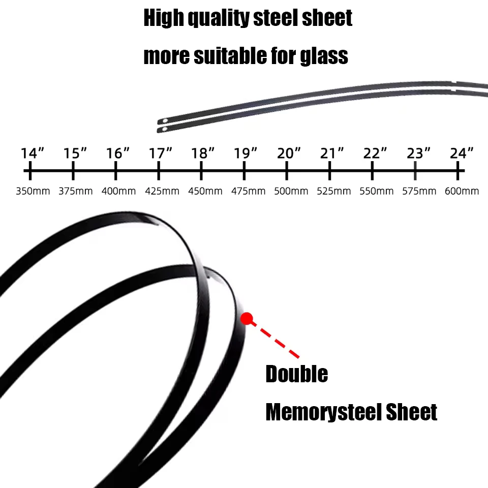 2 مساحات Ford Explorer 2011-2023 [65+55سم] - زجاج أمامي أصلي جميع الموديلات (XL/XLT/Limited) مطاط جميع الفصول