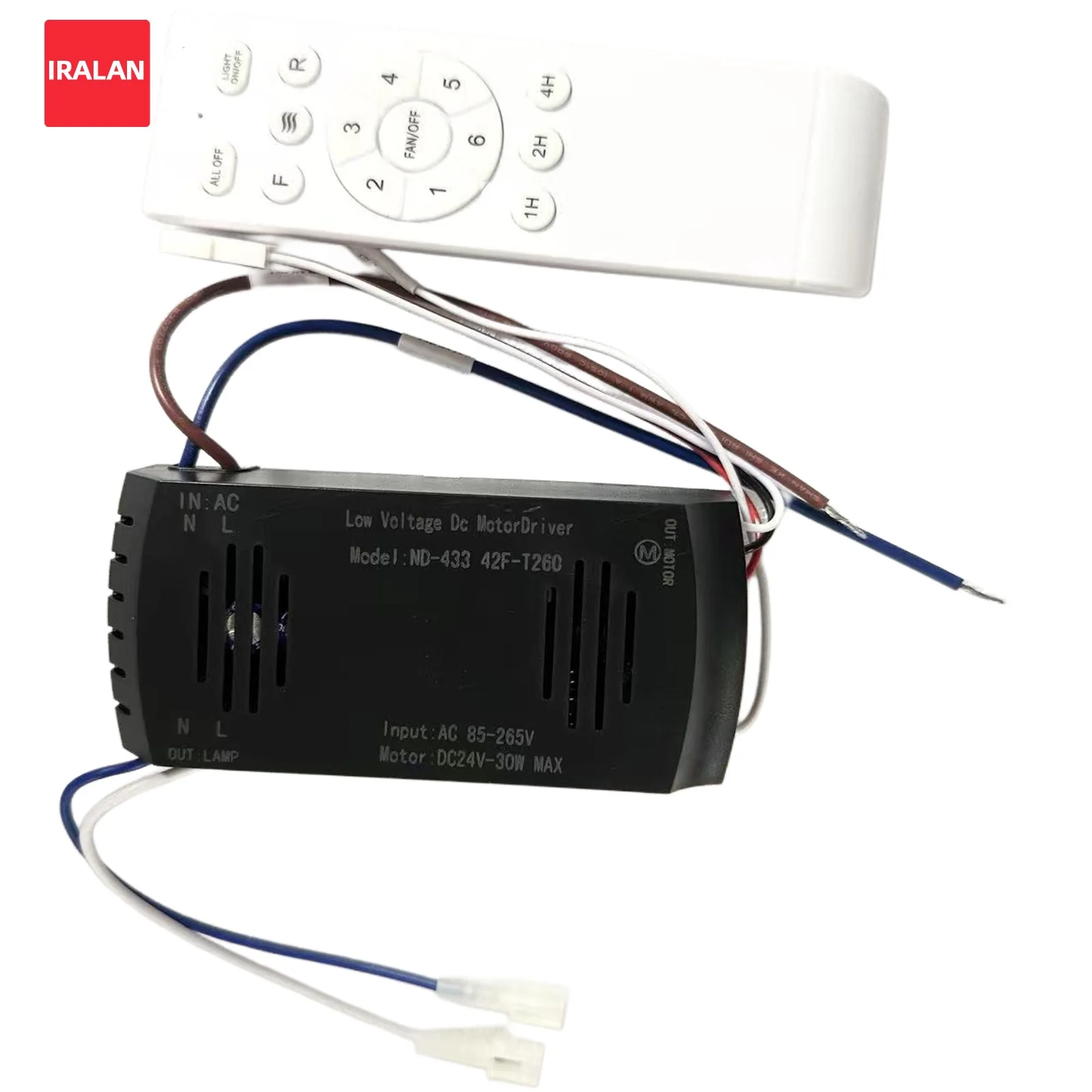 

Smart Fan Led Transformer Drive Long Page Fan Light Controller and Remote Control Kit Modern Fan Light Part Driver